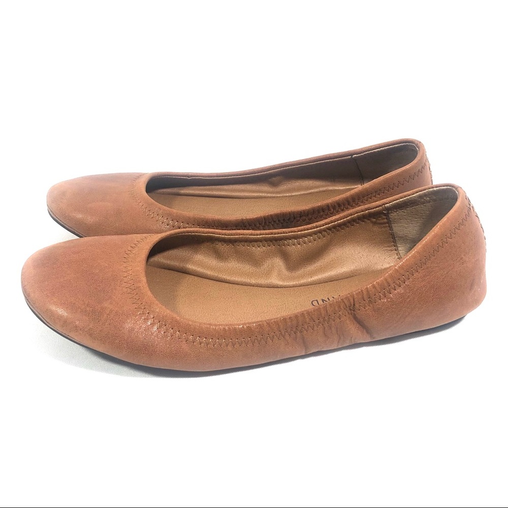 Lucky Brand Emmie Brown Leather Flats